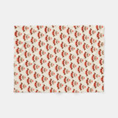 サンタフクロウフリースブランケット フリースブランケット (正面(横))