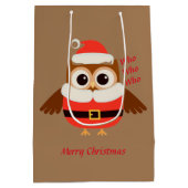 サンタフクロウ・ギフトバッグ ミディアムペーパーバッグ (裏面)