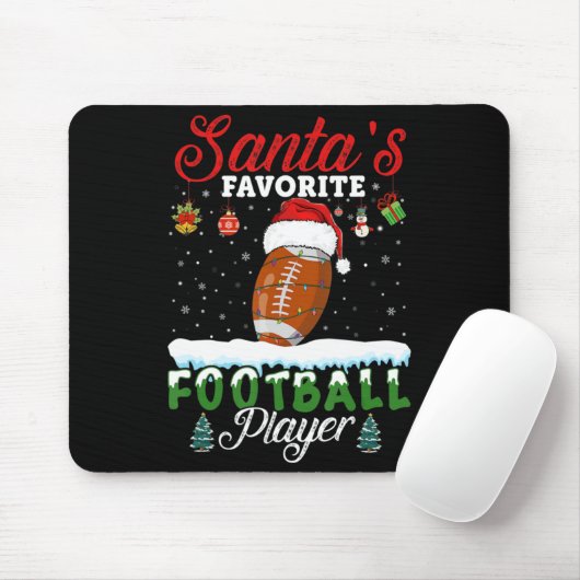 サンタフットボールお気に入りの選手クリスマスフットバル マウスパッド (マウス)