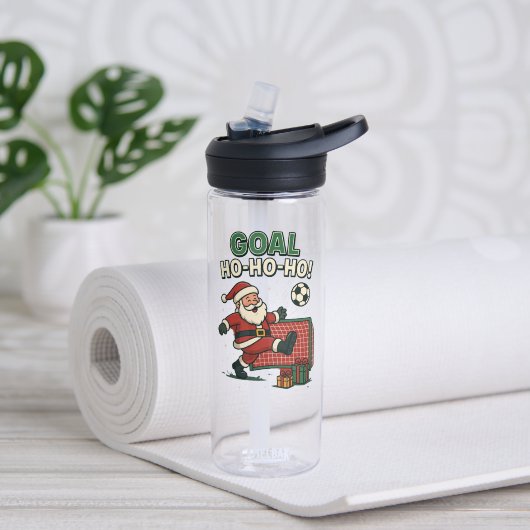 サンタフットボールゴール – ホリデーギフトアイディア ウォーターボトル (ヨガ (回転後))