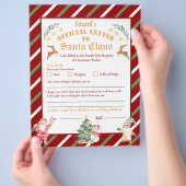 サンタフパーソナライズされたァンへの北極の公式書簡 チラシ (手)