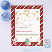 サンタフパーソナライズされたァンへの北極の公式書簡 チラシ (シングル)