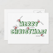 サンタフライクリスマスはがき シーズンポストカード (正面/裏面)