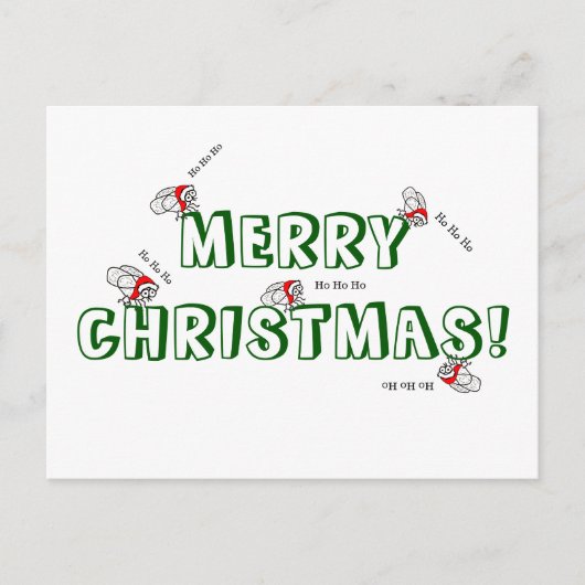 サンタフライクリスマスはがき シーズンポストカード (正面)