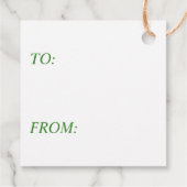 サンタフライヤーワゴンとプレゼントがクリスマスを好む フェイバータグ (裏面)