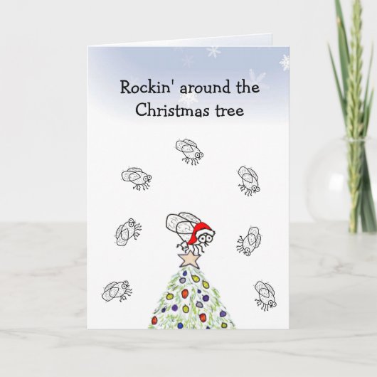 サンタフライロッキンのクリスマスカード シーズンカード (正面)