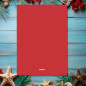 サンタフラミンゴPHOTO熱帯ビーチクリスマス シーズンカード