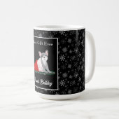 サンタフランスのの帽子コーヒーマグでブルドッグパピー コーヒーマグカップ (正面右)