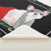 サンタフランスのズハットシェルパ毛布のブルドッグパピー シェルパブランケット (3/4)