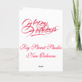 サンタフランスのー・クォーターバルコニー シーズンカード (裏面)