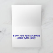 サンタフリース地球カード シーズンカード (内部)