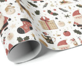 サンタフレンズラッピング紙ホワイト ラッピングペーパー (ロールコーナー)