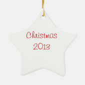 サンタフレンチクリスマスオーナメント セラミックオーナメント (裏面)