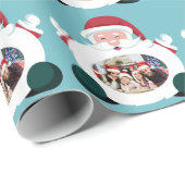 サンタフレームのカスタムな包装紙のあなたの写真 ラッピングペーパー (ロールコーナー)