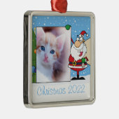 サンタフレームフォトオーナメント メタルオーナメント (右)