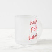 サンタフロステッドマグカップ用ミルク フロストグラスマグカップ (正面右)