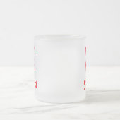 サンタフロステッドマグカップ用ミルク フロストグラスマグカップ (中央)