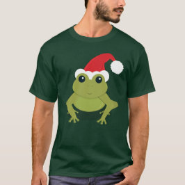 サンタフロッググリーンクリスマス Tシャツ