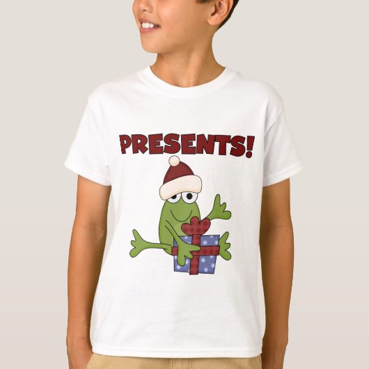サンタフロッグTシャツとギフト Tシャツ (正面)