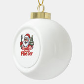 サンタフロッサーお気に入りのクリスマス歯科歯科医 セラミックボールオーナメント (右)