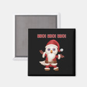 サンタフールフェスティバルおもしろいクリスマス マグネット (正面/裏面)
