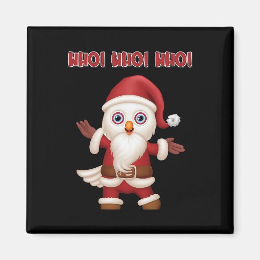 サンタフールフェスティバルおもしろいクリスマス マグネット (正面)