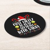 サンタフ遊ァミリとソフトボールをする可能性が最も高い ラウンドペーパーコースター (アングル)