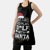 サンタフ遊ァミリのクリスマスでゴルフをする可能性が最も高い エプロン (インサイチュ)