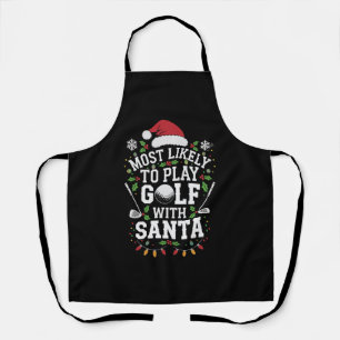 サンタフ遊ァミリのクリスマスでゴルフをする可能性が最も高い エプロン