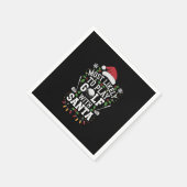 サンタフ遊ァミリのクリスマスでゴルフをする可能性が最も高い スタンダードカクテルナプキン (角)