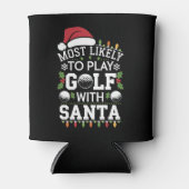 サンタフ遊ァミリのクリスマスでゴルフをする可能性が最も高い 缶クーラー (正面)