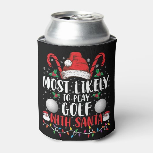 サンタフ遊ァミリのクリスマスでゴルフをする可能性が最も高い 缶クーラー (缶正面)