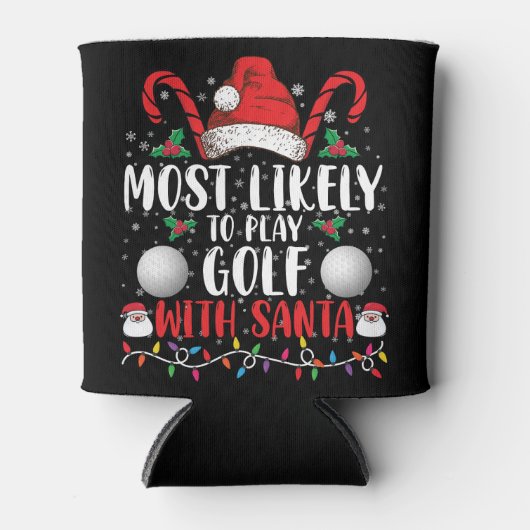 サンタフ遊ァミリのクリスマスでゴルフをする可能性が最も高い 缶クーラー (正面)