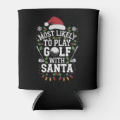 サンタフ遊ァミリのクリスマスでゴルフをする可能性が最も高い 缶クーラー (正面)