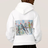 サンタブジクリスマスウォーター絵画カラーの鳥 (裏面)