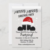 サンタブメリーースメリーのクリスマスカード カード (正面)