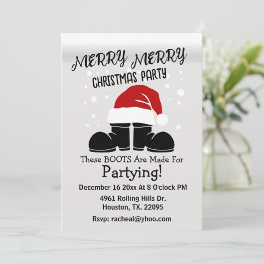 サンタブメリーースメリーのクリスマスカード カード (スタンド正面)