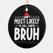 サンタブラのクリスマス休暇を迎える可能性が高い セラミックオーナメント (左)