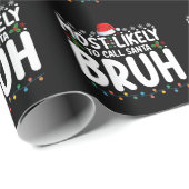 サンタブラのクリスマス休暇を迎える可能性が高い ラッピングペーパー (ロールコーナー)