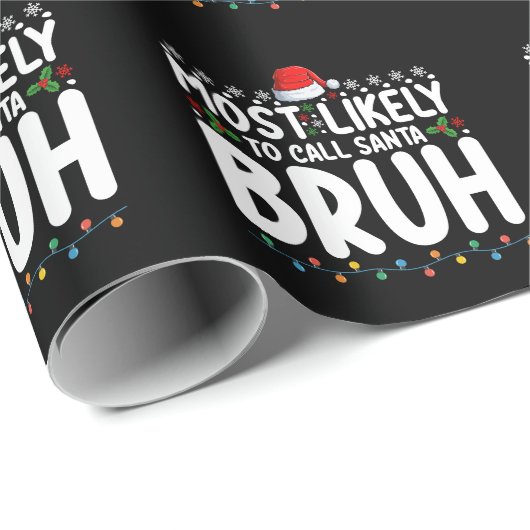 サンタブラのクリスマス休暇を迎える可能性が高い ラッピングペーパー (ロールコーナー)