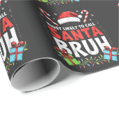 サンタブラクリスマスと呼ばれる可能性がおもしろい最も高い ラッピングペーパー (ロールコーナー)