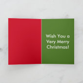 サンタブラッドハウンドとトナカイフランスのブルドッグ シーズンカード (内部)