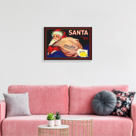 サンタブランドレモンズベンチュラカウンティカリフォルニアフルーツ キャンバスプリント