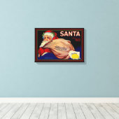 サンタブランドレモンズベンチュラカウンティカリフォルニアフルーツ キャンバスプリント (インサイチュ (ウッドフロア))