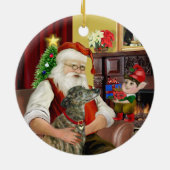 サンタブリンドルグレイハウンド セラミックオーナメント (裏面)