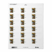 サンタブリンプヴィンテージギフトラベル ラベル (フルシート)