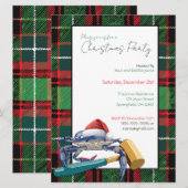 サンタブルーカニとマレットクリスマスカスタムパーティー 招待状 (正面/裏面)