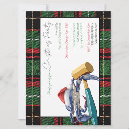 サンタブルーカニとマレットクリスマスカスタムパーティー 招待状