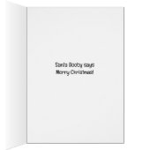 サンタブービーバードクリスマスカード (内側 (右))