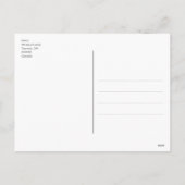 サンタプおもしろいンクリスマスホリデートラベルカード シーズンポストカード (裏面)